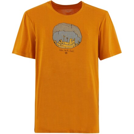 Ein cooles Boulder-T-Shirt ist das Cave von E9, dass dir immer eine Inspiration sein wird, wenn du mal nicht weißt, wo es lang geht.