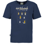 E9 Old School T-Shirt, XL, blue navy