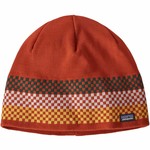 Patagonia Beanie Hat Mütze, checkered stripe: sandhill rust