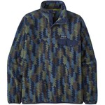 Patagonia Lightweight Synch Snap-T Fleecepullover, S, climbing trees ikat: new navy
