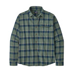 Patagonia Cotton in Conversion Lightweight Fjord Flannel Langarmshirt, L, graft: hemlock green