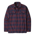 Patagonia Organic Cotton Midweight Fjord Flannel Langarmshirt, M, connected lines: sequoia red