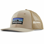 Patagonia P-6 Logo Trucker Hat Basecap, oar tan w/classic tan