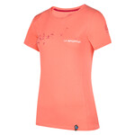 La Sportiva Women's Windy T-Shirt, M, flamingo/velvet