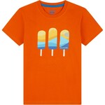 La Sportiva Icy Mountains T-Shirt für Kinder, Größe 110, hawaiian sun