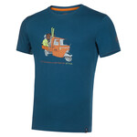 La Sportiva Ape T-Shirt, XL, storm blue/hawaiian sun