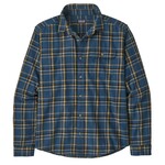 Patagonia Cotton in Conversion Lightweight Fjord Flannel Langarmshirt, S, major/tidepool blue