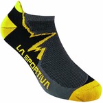 La Sportiva Climbing Socks Klettersocken, S, carbon/yellow