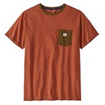 Patagonia Shop Sticker Pocket Responsibili-Tee T-Shirt, S, henna brown
