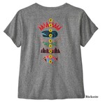 Patagonia Women’s Fitz Roy Responsibili-Tee T-Shirt, S, gravel heather