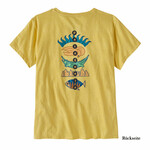 Patagonia Women’s Fitz Roy Responsibili-Tee T-Shirt, S, milled yellow