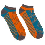 E9 Odd Rocks Low 2.4 Socken, orange/blue, Größe 37-41