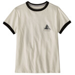 Patagonia Women’s Chouinard Crest Ringer Responsibili-Tee T-Shirt, S, birch white