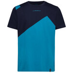 La Sportiva Dude T-Shirt, S, tropic blue/deep sea