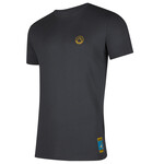 La Sportiva Climbing on the Moon T-Shirt, S, carbon/giallo