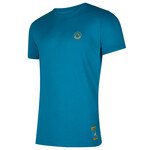 La Sportiva Climbing on the Moon T-Shirt, S, turchese/giallo