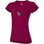 Ocun Women's Classic T T-Shirt, S, wine rhododendron blossom-art