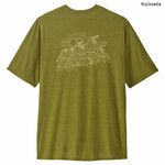 Patagonia Cap Cool Daily Graphic Lands T-Shirt, S, wind runner: graze green x-dye