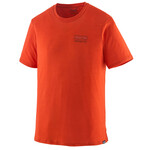 Patagonia Cap Cool Merino Blend Graphic Shirt T-Shirt, S, fitz roy strata: pollinator orange