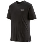 Patagonia Cap Cool Merino Blend Graphic Shirt T-Shirt, S, heritage header: black