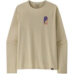 Patagonia L/S Cap Cool Daily Graphic Shirt Lands Langarmshirt, S, earlylines: pumice x-dye