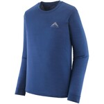 Patagonia L/S Cap Cool Merino Blend Graphic Shirt Langarmshirt, S, driftways: clement blue