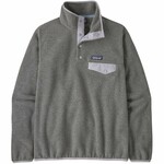 Patagonia Women's Lightweight Synch Snap-T Fleecepullover, S, nickel w/permafrost purple