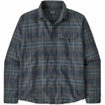 Patagonia Cotton in Conversion Lightweight Fjord Flannel Langarmshirt, S, paw: smolder blue