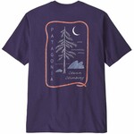 Patagonia Clean Climb Roots Responsibili-Tee T-Shirt, S, plummet purple
