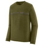 Patagonia L/S Cap Cool Merino Blend Graphic Shirt Langarmshirt, S, strata stripe: pond green