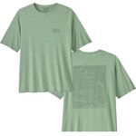 Patagonia Cap Cool Daily Graphic Shirt T-Shirt, S, strataspire: ellwood green x-dye