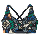 Patagonia Women's Maipo Low Impact Adjustable Bra Sport-BH, S, kaleido: black