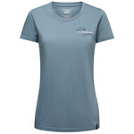 La Sportiva Women's Climb Flower T-Shirt, S, limestone/night sky