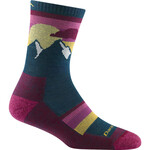 Darn Tough Women’s Sunset Ledge Micro Crew Lightweight Wandersocken, S, dark teal