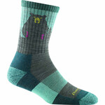 Darn Tough Women’s Bear Town Micro Crew Lightweight Wandersocken, S, aqua