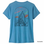 Patagonia Women's Cap Cool Daily Shirt Cloud Crag T-Shirt, S, shore blue - light shore blue x-dye