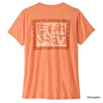 Patagonia Women's Cap Cool Daily Shirt Mother Rays T-Shirt, S, peach sherbet