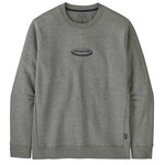 Patagonia '95 Oval Logo Uprisal Crew Sweatshirt, S, gravel heather