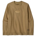 Patagonia '95 Oval Logo Uprisal Crew Sweatshirt, S, bobcat brown