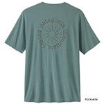 Patagonia Cap Cool Daily Shirt Spoke Stencil T-Shirt, S, blue sage - light blue sage x-dye