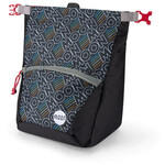 Moon Climbing Bouldering Chalk Bag, retro outline black