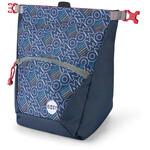 Moon Climbing Bouldering Chalk Bag, retro outline indigo