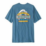 Patagonia Great Waves Responsibili-Tee T-Shirt, S, shore blue