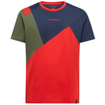La Sportiva Dude T-Shirt, S, mountain red/night sky