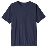 Patagonia Fitz Roy Massif Pocket Tee T-Shirt, S, new navy