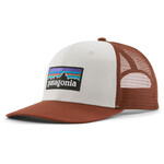 Patagonia P-6 Logo Trucker Hat Basecap, white w/rusty red