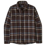 Patagonia Fjord Flannel Shirt Langarmhemd, S, crossing: den brown