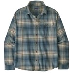 Patagonia Cotton in Conversion Lightweight Fjord Flannel Langarmshirt, S, melting ombre: summit blue