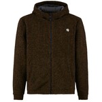 E9 Mimmo Kapuzenjacke, S, brown/mustard