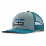 Patagonia P-6 Logo Trucker Hat Basecap, blue sage